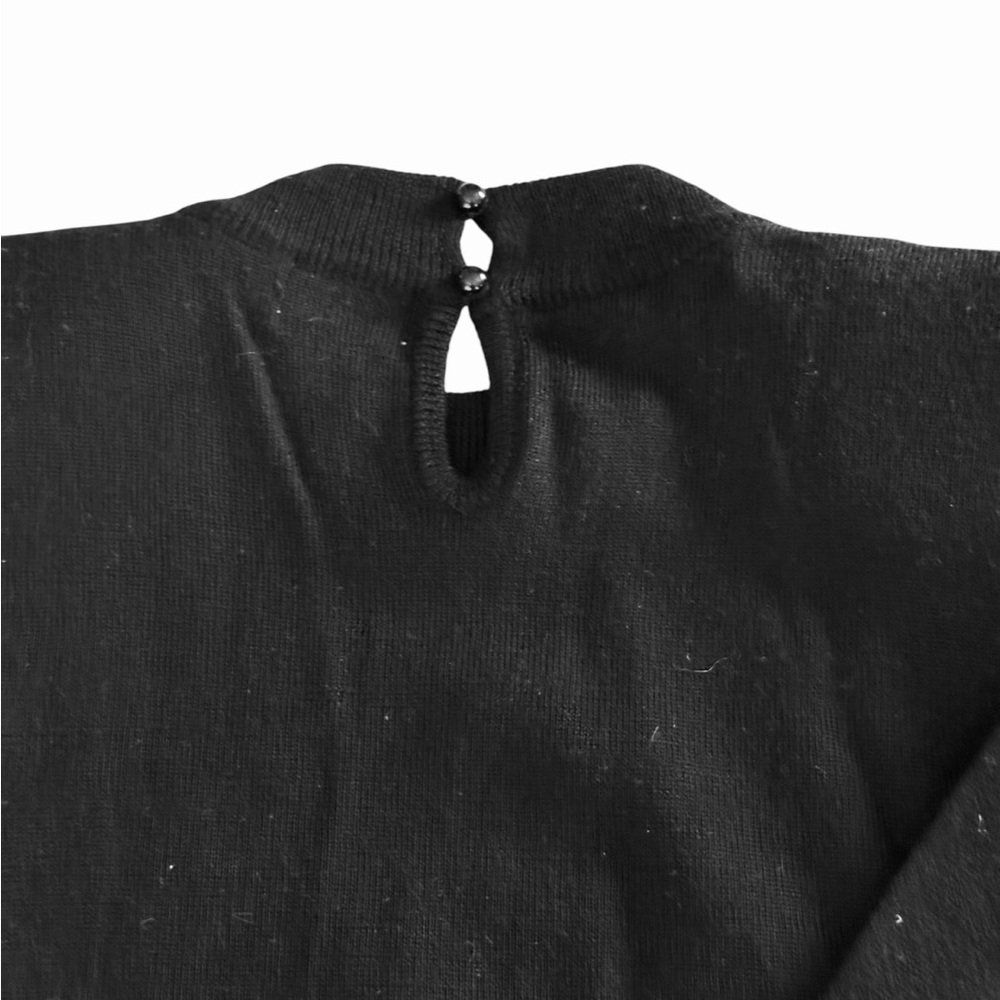 Kinei Black Sparkly Sequined Wool Sweater Medium - Picture 12 of 15